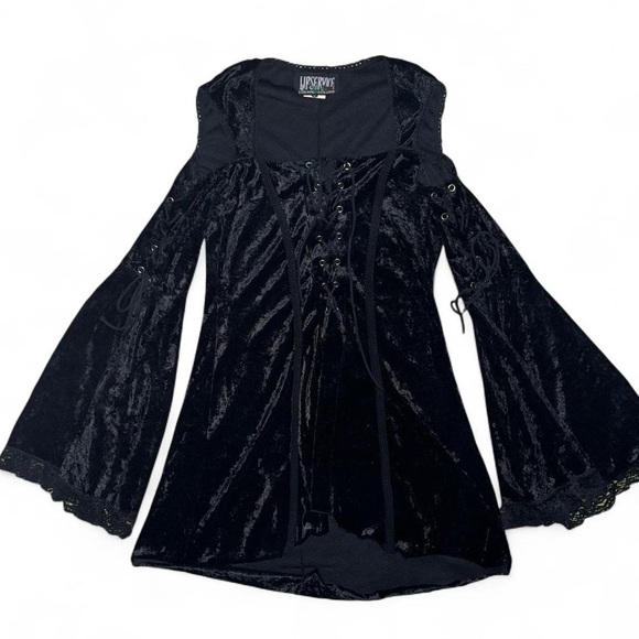 Lip Service Tops - Lip Service Black Goth Top